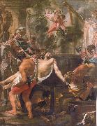 Brun, Charles Le The Martyrdom of st john the evangelist at the porta Latina oil painting reproduction